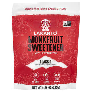 Lakanto, 羅漢果甜味劑，含赤蘚糖醇，經典，8.29 盎司（235 克）
