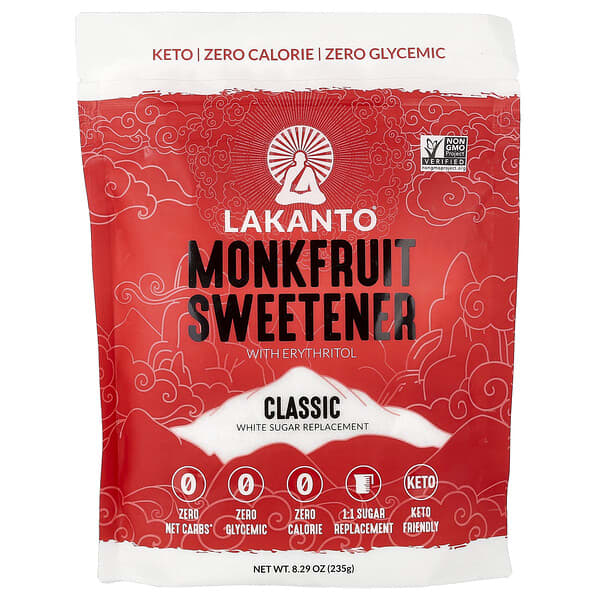 Lakanto, 羅漢果甜味劑，含赤蘚糖醇，經典，8.29 盎司（235 克）