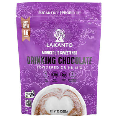 Lakanto, Drinking Chocolate, Powdered Drink Mix, 10 oz (283 g)