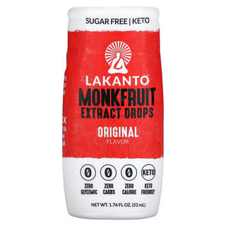 Lakanto, 나한과 추출물 드롭스, 오리지널 맛, 52ml(1.76fl oz)