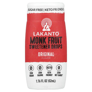 Lakanto, Adoçante de Fruta-dos-monges em Gotas, Original, 52 ml (1,76 fl oz)