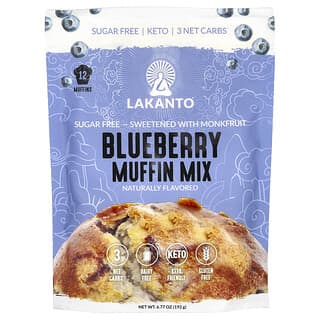 Lakanto, Mezcla para muffins de arándanos azules, 192 g (6,77 oz)