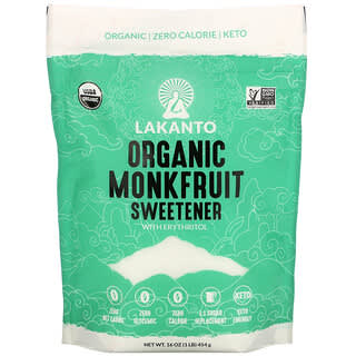 Lakanto, Organic Monkfruit Sweetener, 16 oz (454 g)
