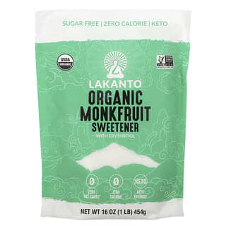 Lakanto, Organic Monkfruit Sweetener, 1 lb (454 g)