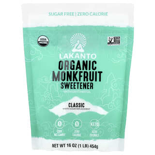 Lakanto, Îndulcitor organic cu fructe de călugăr, 1 lb (454 g)