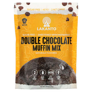 Lakanto, Double Chocolate Muffin Mix, 7.06 oz (200 g)