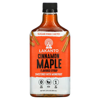 Lakanto, Sirop aromatisé à la cannelle et à l'érable, 384 ml
