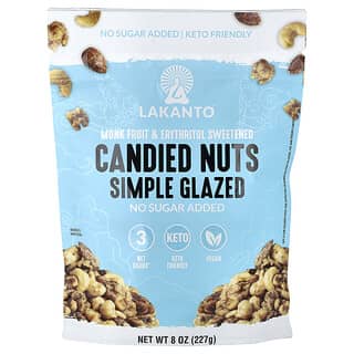 Lakanto, Keto gekonfijte noten, eenvoudig geglazuurd, 227 g
