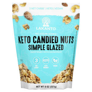 Lakanto, Keto Candied Nuts, Simple Glazed, 8 oz (227 g)