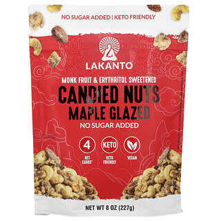 Lakanto, Candied Nuts, Maple Glazed, 8 oz (227 g)