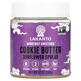 Lakanto, Cookie Butter Sunflower Spread, 10 oz (283 g)