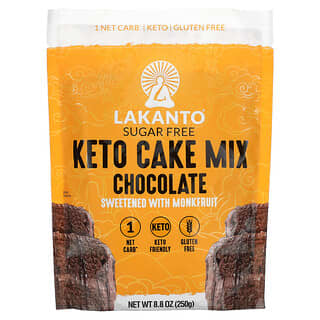 Lakanto, 케토 케이크 믹스 초콜릿, 250g(8.8oz)
