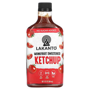 Lakanto, Monkfruit gesüßter Ketchup, 384 ml (13 fl. oz.)