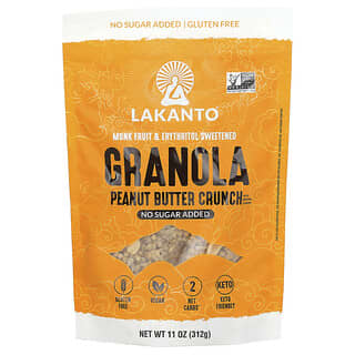 Lakanto, Granola, Peanut Butter Crunch, Knuspermüsli mit Erdnussbutter, 312 g (11 oz.)