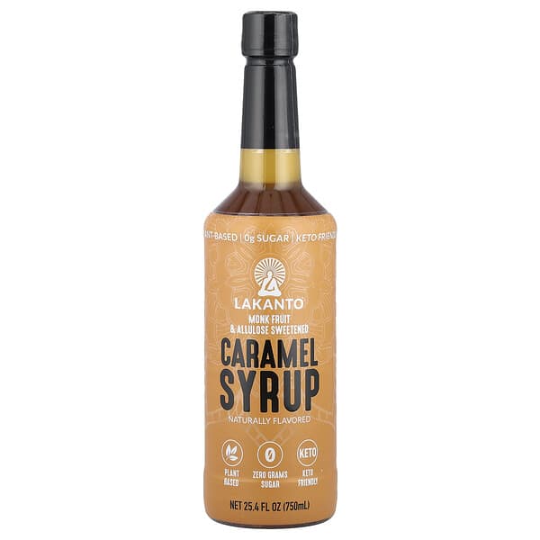 Lakanto, Caramel Syrup, 25.4 fl oz (750 ml)