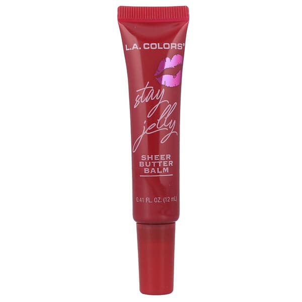 L.A. Colors, 스테이 젤리, 시어 버터 밤, CLG463 시크릿 러브, 12ml(0.41fl oz)