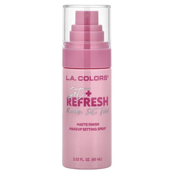 L.A. Colors, Set + Refresh, Makeup Setting Spray, CSS338 Matte, 2.03 fl oz (60 ml)