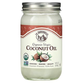 La Tourangelle, Organic Virgin Coconut Oil, natives Bio-Kokosnussöl, 414 ml (14 fl. oz.)
