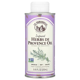 La Tourangelle, Huile d'herbes de Provence infusée, Romarin et thym frais, 250 ml