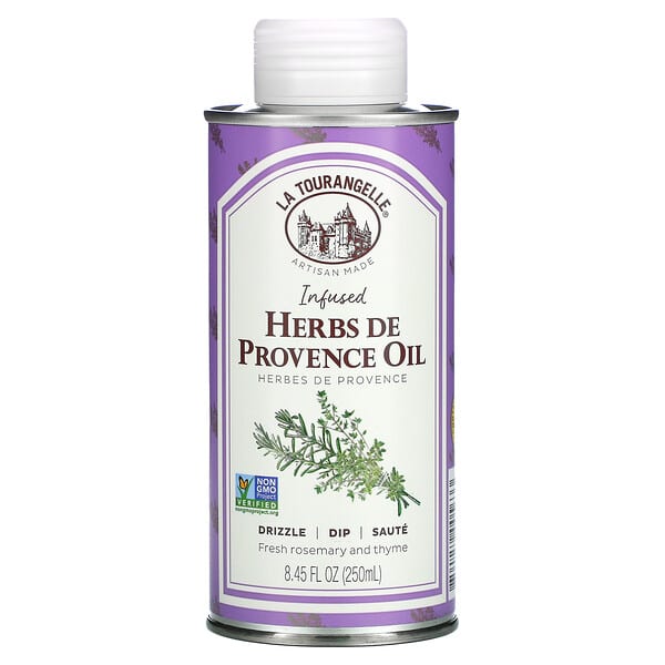 لا تورونجيل‏, Herbs De Provence Oil الغني، روزماري وزعتر طازجان، 8.45 أونصات سائلة (250 مل)