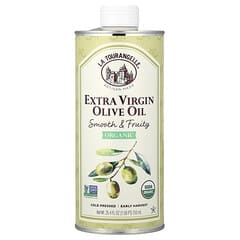 Organic Extra Virgin Olive Oil, Smooth & Fruity, 25.4 fl oz (750 ml)