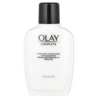 Olay, Complete, UV365, ежедневное увлажняющее и солнцезащитное средство, SPF 15, для чувствительной кожи, 118 мл (4,0 унции)