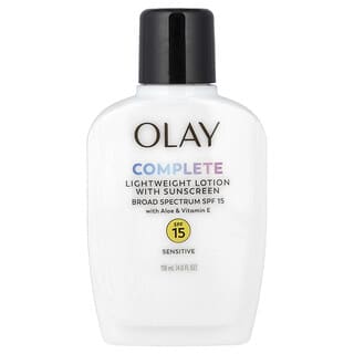 Olay, Complete, Humectante de uso diario con protección solar UV365 y FPS 15, Para pieles sensibles, 118 ml (4 oz. líq.)