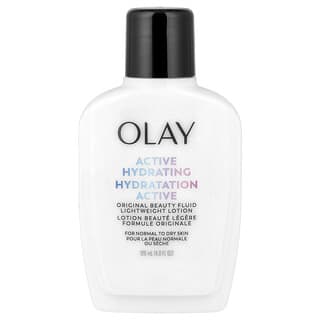 Olay, Loción fluida y liviana de hidratación activa, Belleza original, Para piel normal a seca, 120 ml (4 oz. líq.)