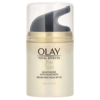 Olay, Total Effects, 7-in-One Anti-Aging Moisturizer with Sunscreen, Anti-Aging-Feuchtigkeitspflege mit Sonnenschutz, LSF 30, 50 ml (1,7 fl. oz.)