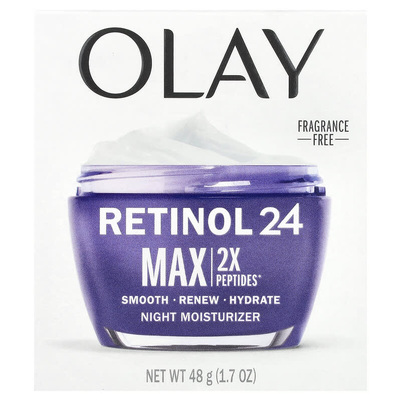 Retinol 24, Night Moisturizer, Fragrance Free, 1.7 oz (48 g)