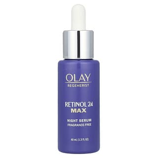 Olay, Regenerist, Retinol 24, Night Serum, Fragrance-Free, 1.3 fl oz (40 ml)