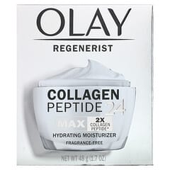 Olay, Regenerist, Collagen Peptide 24 Hydrating Moisturizer, Fragrance-Free, 1.7 oz (48 g)