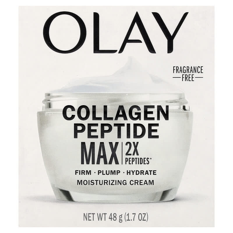 Collagen Peptide Max, Moisturising Cream, Fragrance-Free, 48 g