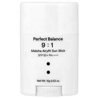 B_Lab, 美妙平衡，抹茶空氣感抗曬棒，SPF 50+ PA++++，0.52 盎司（15 克）