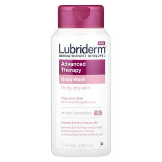Lubriderm, Advanced Therapy, Sabonete Líquido Advanced Therapy, Coceira, Pele Seca, Sem Perfume, 473 ml (16 fl oz)