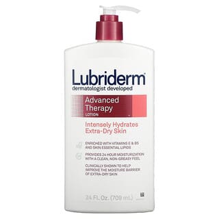 Lubriderm, دهان معالج متقدم لترطيب البشرة شديدة الجفاف بشكل مكثف، 24 أونصة سائلة. (709 مل)
