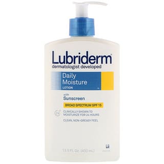 Lubriderm, Daily Moisture Lotion with Sunscreen, SPF 15, 13.5 fl oz (400 ml)