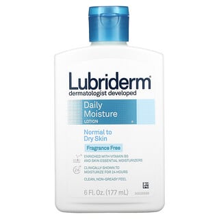 Lubriderm, Loción humectante de uso diario, Piel normal a seca, Sin fragancia, 177 ml (6 oz. Líq.)