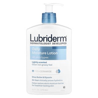 Lubriderm, Daily Moisture Lotion, All Skin Types, Lightly Scented, 16 fl oz (473 ml)
