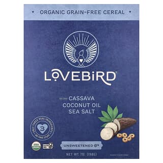 Lovebird, Bio cereálie bez obilovin, neslazené O, 7 oz (198 g)