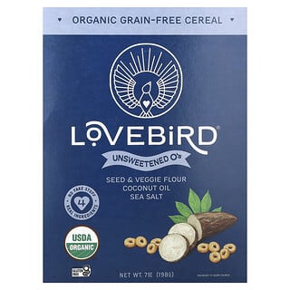 Lovebird, Organic Grain-Free Cereal, Unsweetened O's, 7 oz (198 g)