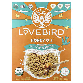 Lovebird, Grain-Free Cereal, Organic Honey O's, 7 oz (198 g)