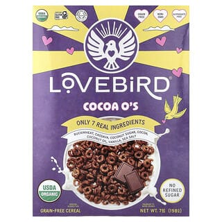 Lovebird, Organic Grain-Free Cereal, Cocoa O's, 7 oz (198 g)
