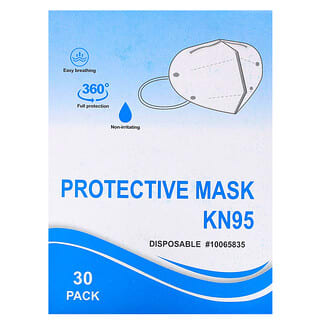 Landsberg, Mascarilla facial protectora KN95 descartable, Paquete de 30 unidades
