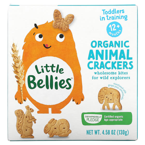 Little Bellies, Bio-Cracker in Tierform, ab 12 Monaten, 130 g (4,58 oz.)