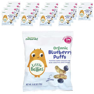 Little Bellies, Organic Blueberry Puffs, 7+ Months, 18 Bags, 0.42 oz (12 g) Each'