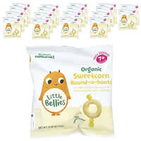 Little Bellies, Organic Sweetcorn Round-A-Bouts, 7+ Months, 18 Bags, 0.42 oz (12 g) Each