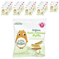 Little Bellies, Organic Apple & Cinnamon Puffs, 7+ Months, 18 Bags, 0.42 oz (12 g)