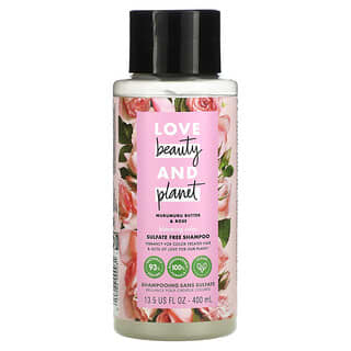 Love Beauty and Planet, ブルーミングカラーシャンプー(Blooming Color Shampoo)、ムルムルバター&ローズ、13.5 fl oz (400 ml)