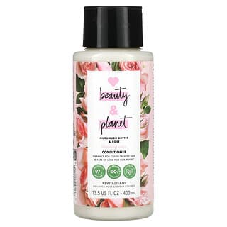 Love Beauty and Planet, Couleur éclatante, Après-shampooing, Parfum beurre de murumuru et rose, 400 ml